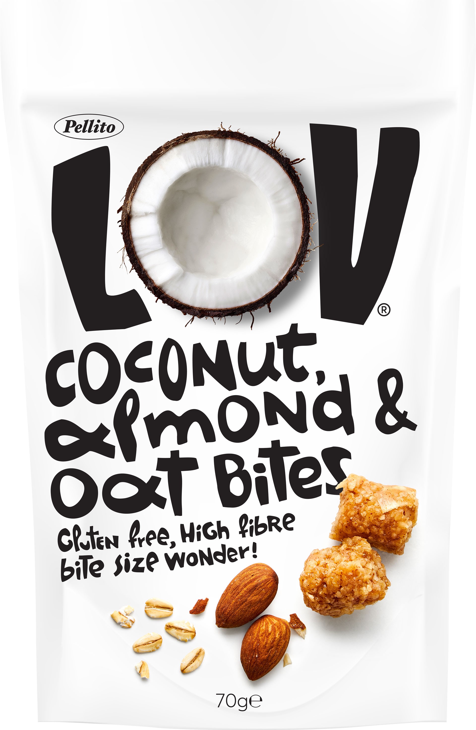 Lov oat bites-coconut-almond 70gr